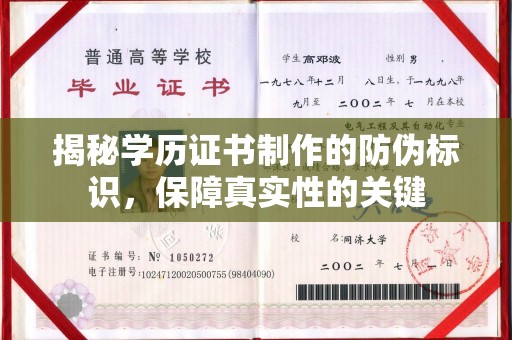 浉河揭秘学历证书制作的防伪标识，保障真实性的关键