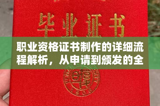 浉河职业资格证书制作的详细流程解析，从申请到颁发的全方位指南