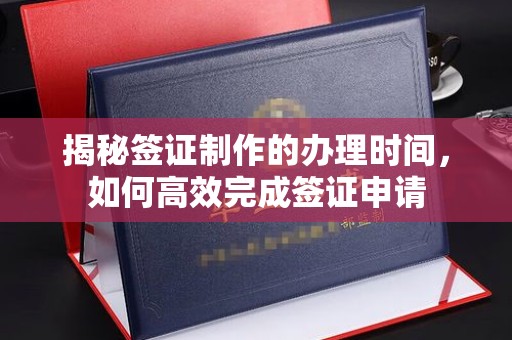 浉河揭秘签证制作的办理时间，如何高效完成签证申请