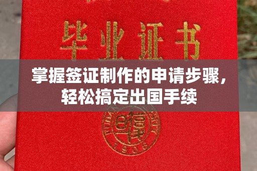 浉河掌握签证制作的申请步骤，轻松搞定出国手续